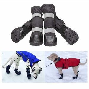 Dog Boots with Reflective Straps